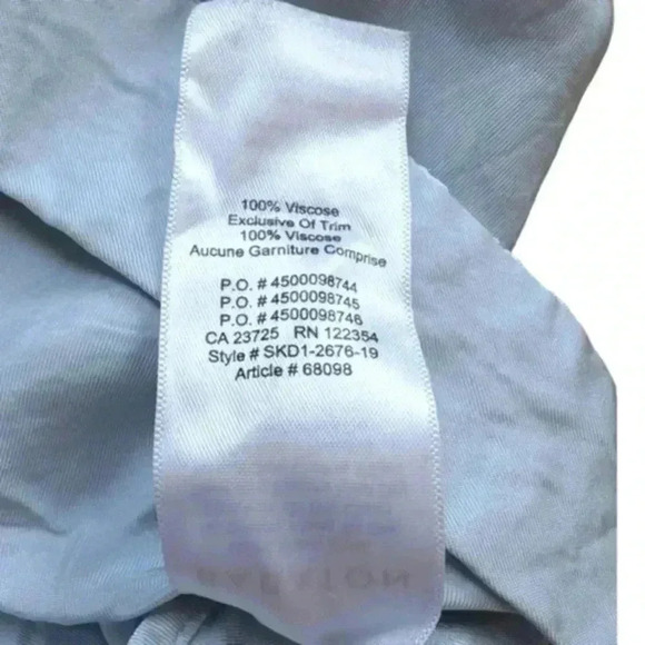 Aritzia Babaton Welsch Blouse Cropped Reversible Wrap Top Blue Willow Women XXS - Picture 10 of 12